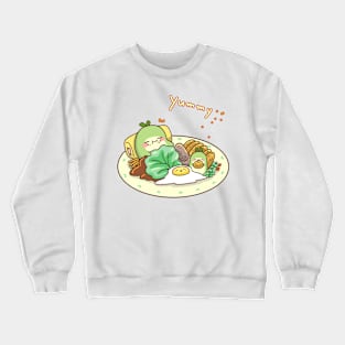 yummy and sleep Crewneck Sweatshirt